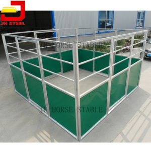 China factory used steel cheap portable horse stables stalls with roof