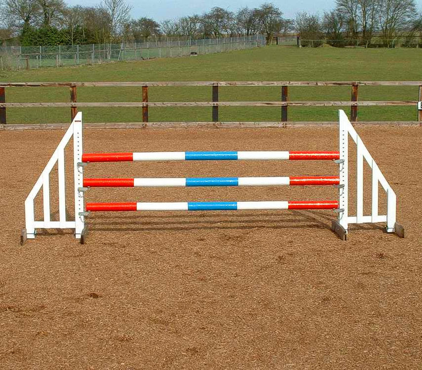 Latest Design horse jumping Fences Horse Show Jump Wing With Cut Rails Jump Wing & Tracking Set