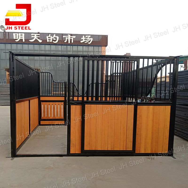 Hot Dip Galvanized galvanised steel Internal Horse Stable Stall With Steel Frame