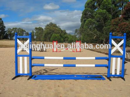 Latest Design horse jumping Fences Horse Show Jump Wing With Cut Rails Jump Wing & Tracking Set