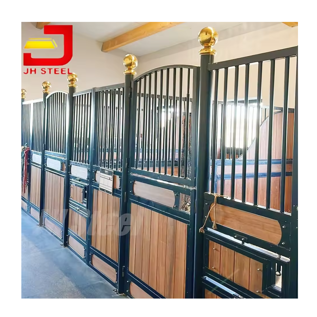 Factory Supplied European Powder Coating Barn Stalls Bamboo Wood Horse Stable Construction Building Plan