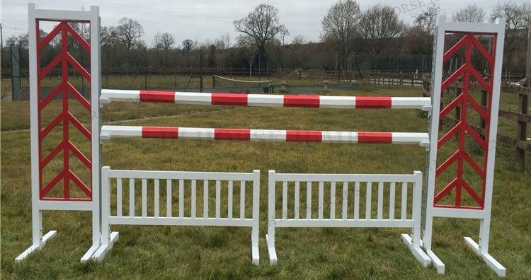 Horse Show Jump Poles Horse Jumping Fences With Cut Rails Latest Style Horse Show Facilities