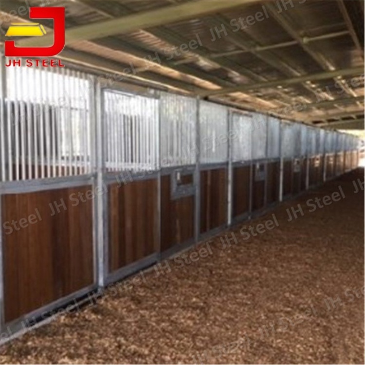 Bamboo Large Size Boxes Free Drawing Competitive Indoor Horse Stall With Roof