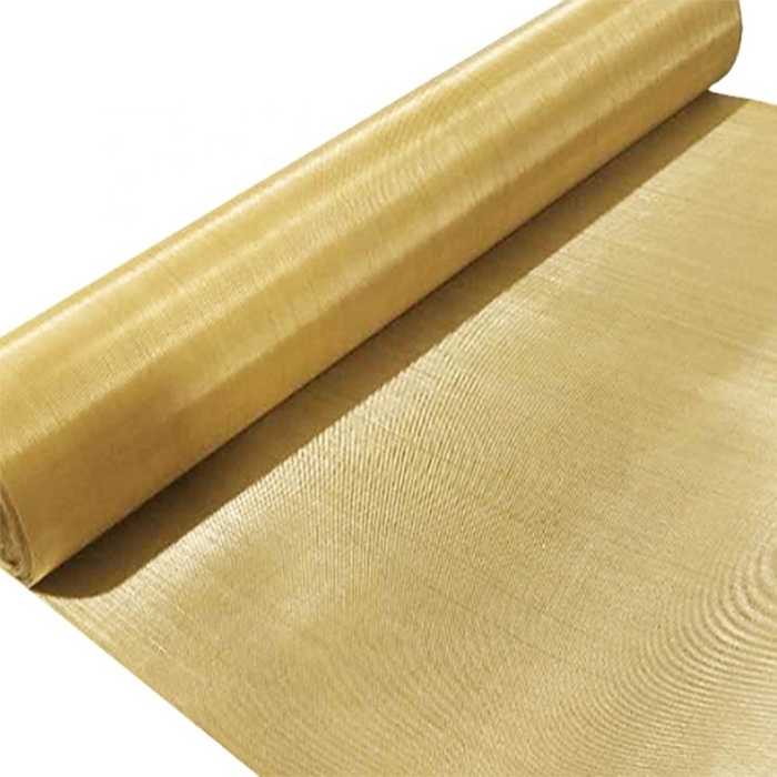 Filtration 60 Mesh Brass Wire Cloth Soft Malleable 0.12mm wire diameter Brass Woven Wire Mesh