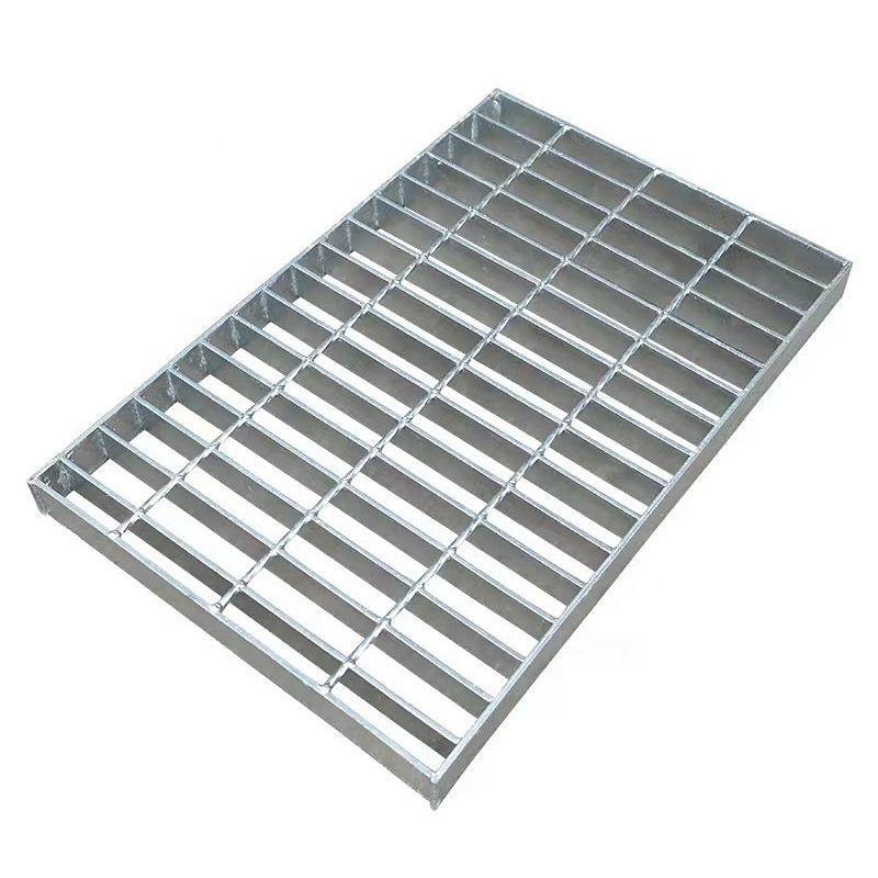 Stair step plate stainless steel grille plate gutter cover galvanized car wash house grille, used for sewage treatment