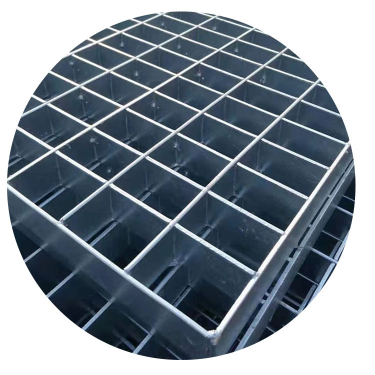 Heavy duty galvanized steel grating 32x5mm, various shapes and sizes of steel grating, plug-in steel grating