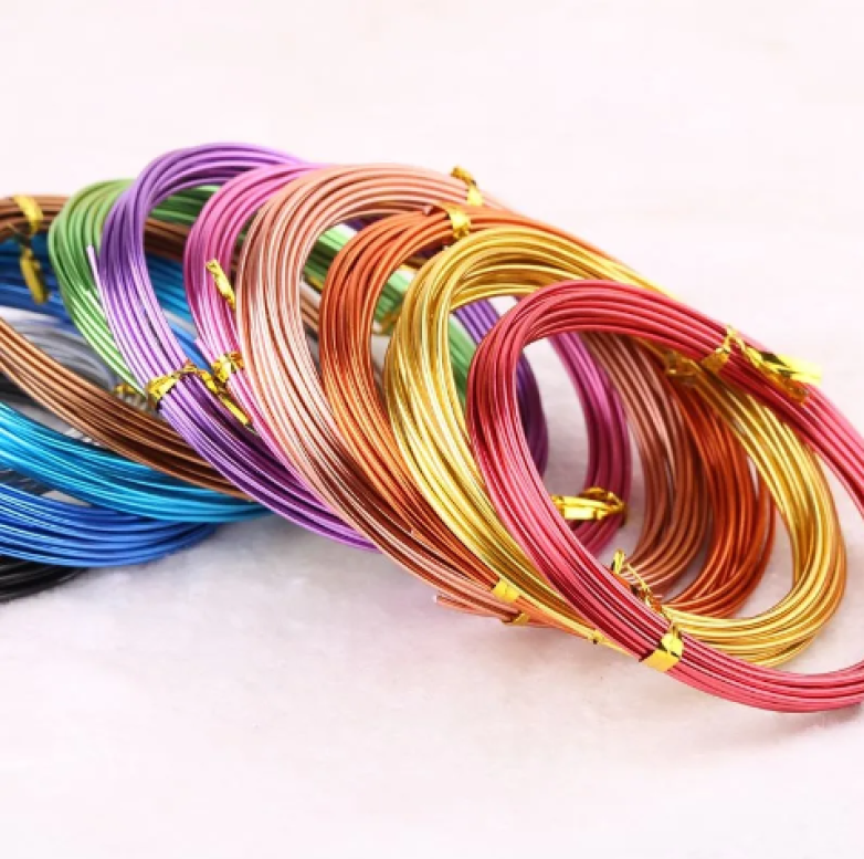 colorful soft aluminum diy wire craft anodized bonsai wire