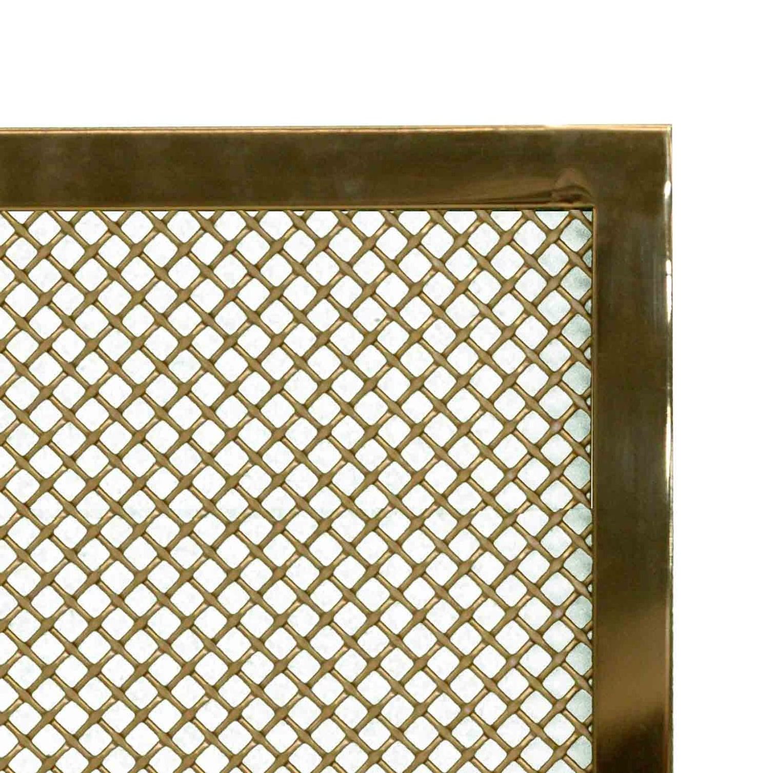 Designer Decorative Antique Brass Plated Wire Mesh Sheets for Cabinets Door/Brass Flat Single Crimp Decorative Wire Mesh Grilles