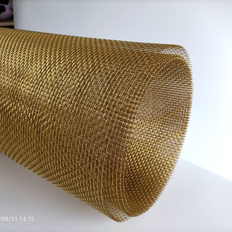 Brass Metal Mesh Screen Roll  For Separation Sifting Pellet Filter