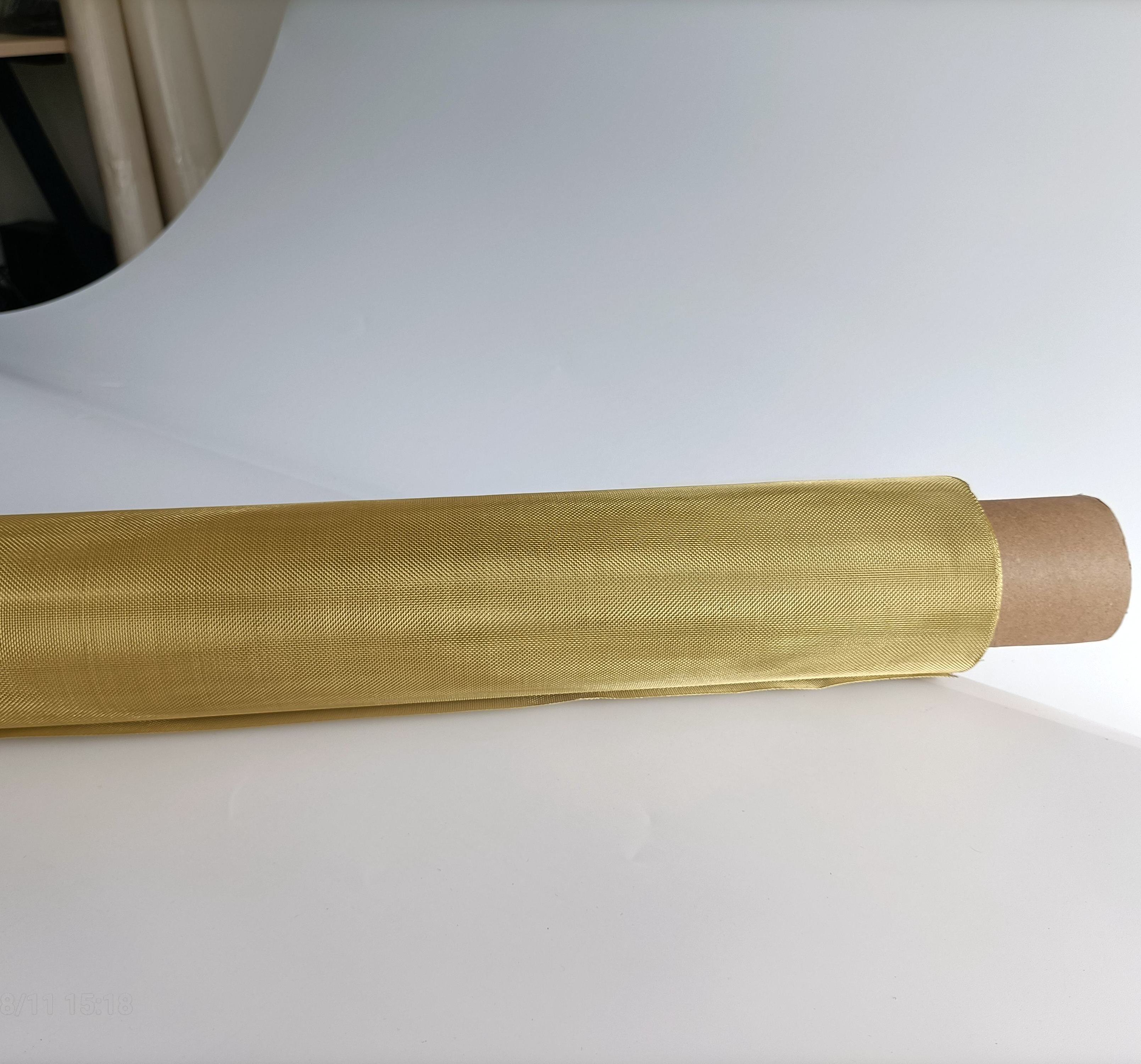 10 20 30 40 50 60 70 80 90 100 200 300 Brass Radiation Shielding Fabric Mesh  Brass Filter Screen Mesh