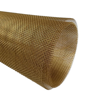 Coarse Plain Woven Brass Metal Mesh Screen Sheet