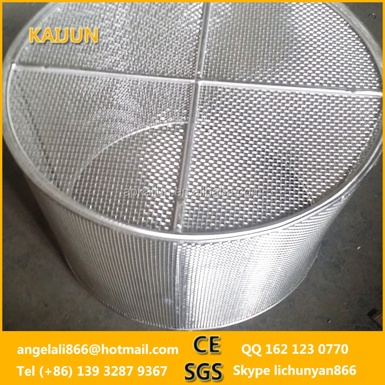 customize stainless steel 304 316 metal wire mesh filter basket /Fried filter cartridges