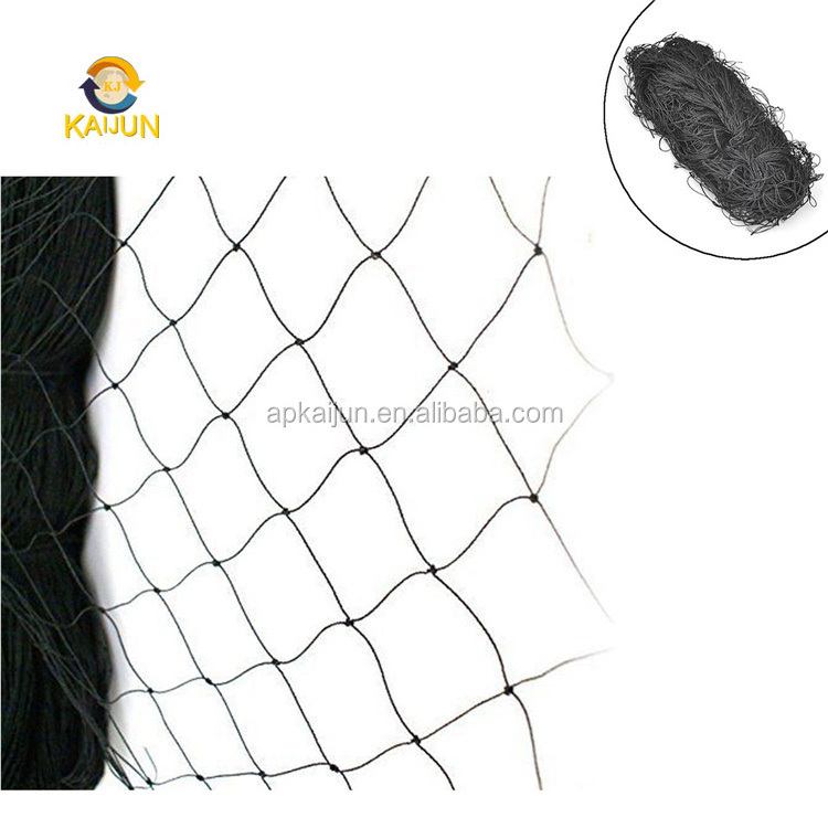 cheap bird netting bird Nets dog cat animal catching nets- Black, Knotted Polyethylene  - 50mm (2inch) mesh