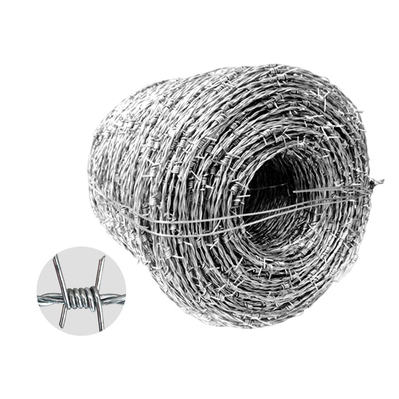 Single Twisted Barbed Wire Roll Double Twisted Barbed Wire Fence Galvanized Barbed Wire