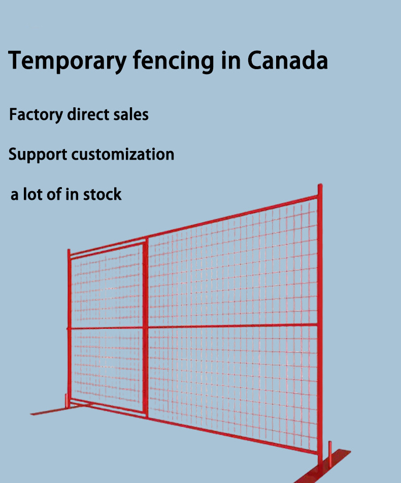 Powder Coated Canada Temporary Removal Mobile Fence For Construction Event Sites Canada Temporary Fence