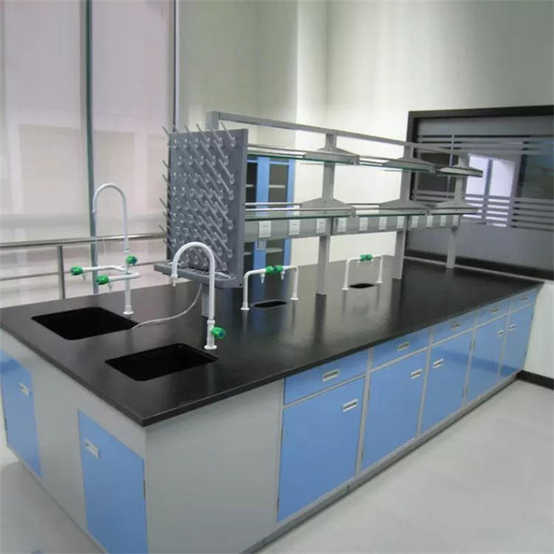 High Quality Good Price Chemical Lab Bench  Industrial Hygiene Laboratory Bench With Reagent Rack