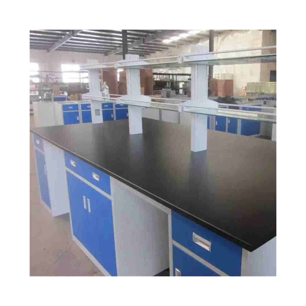 High Quality Good Price Chemical Lab Bench  Industrial Hygiene Laboratory Bench With Reagent Rack