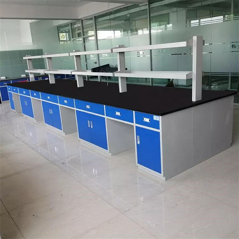 High Quality Good Price Chemical Lab Bench  Industrial Hygiene Laboratory Bench With Reagent Rack