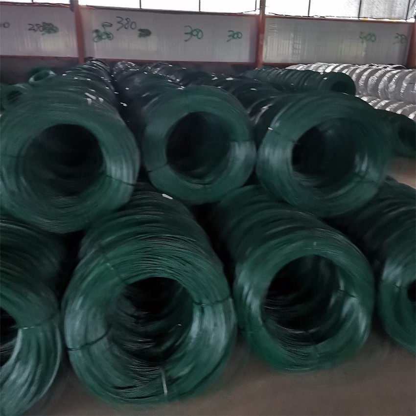 fancy coated PVC/PE plastic wire foldable and bendable binding iron coated wire