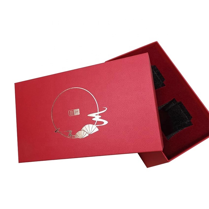 Rigid Cardboard Two Pieces Packaging Box For Tea Packaging Gift Box Tea Bag packaging Box Customized