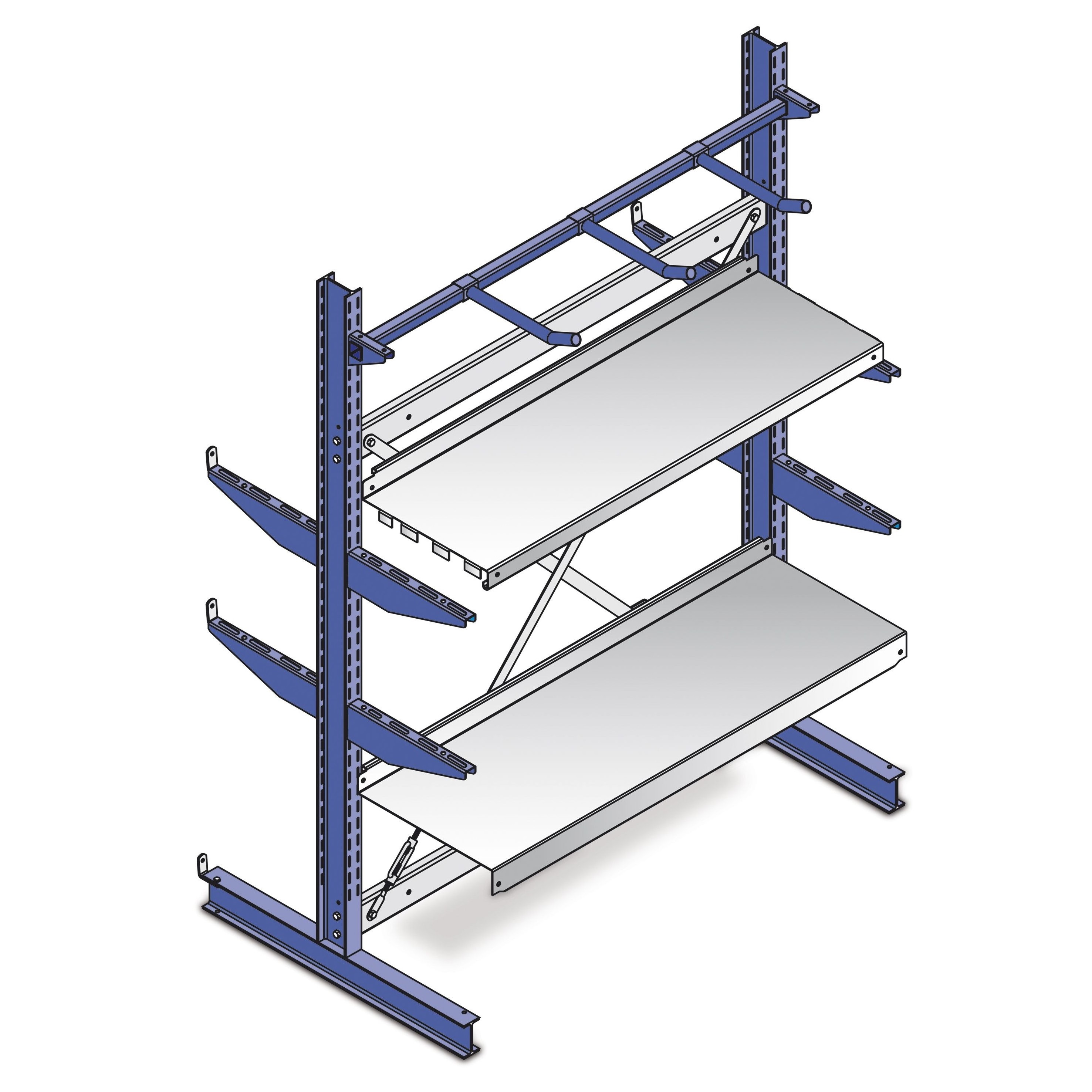 Outdoor Pallet Rack Storage Racking Vertical Pipe Racking System Banner Storage Rack