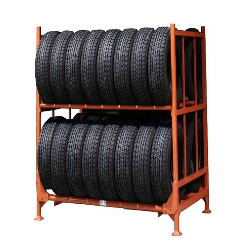 Heavy Duty Industrial Racking Garage Storage Rack Folding Stacking Tire Tyre Rack Stacking Stacked Shelves