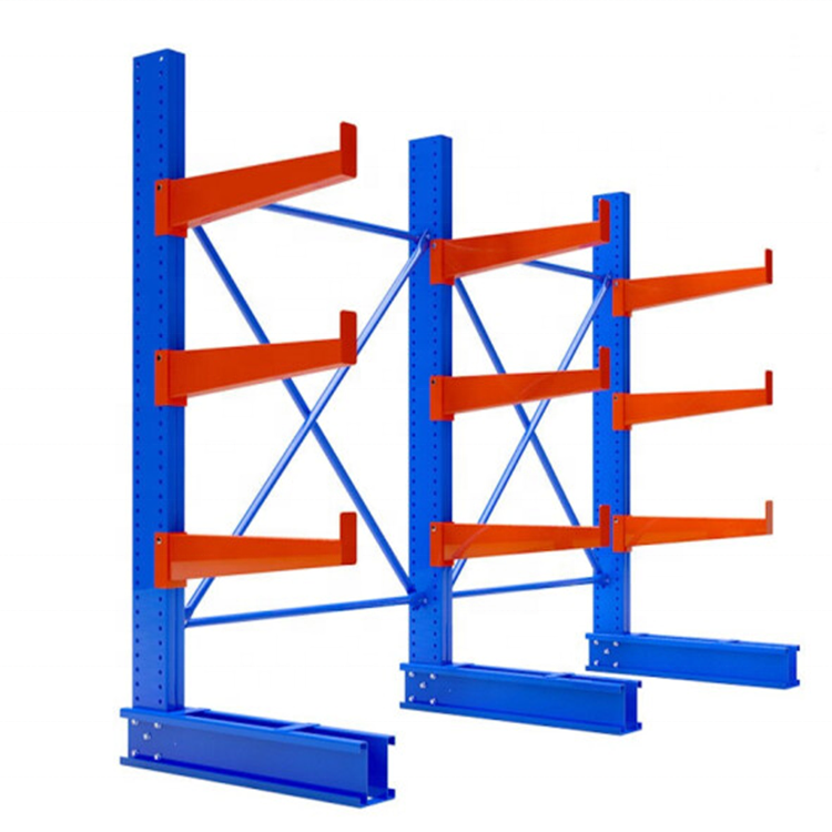 Customized heavy duty warehouse storage pipe rack metal cantilever arm racks