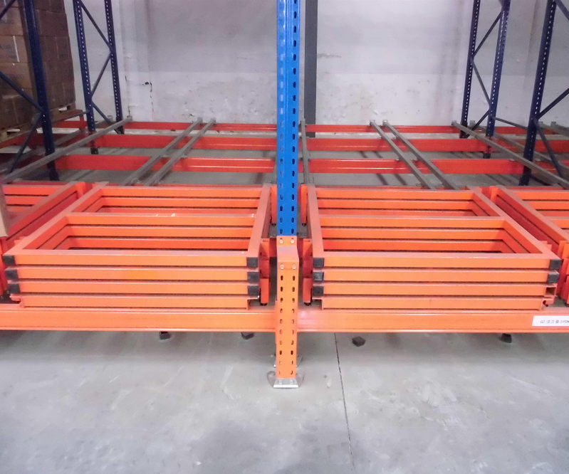 Heavy Duty Warehouse Storage Pallet Racking Push Back Pallet Rack System