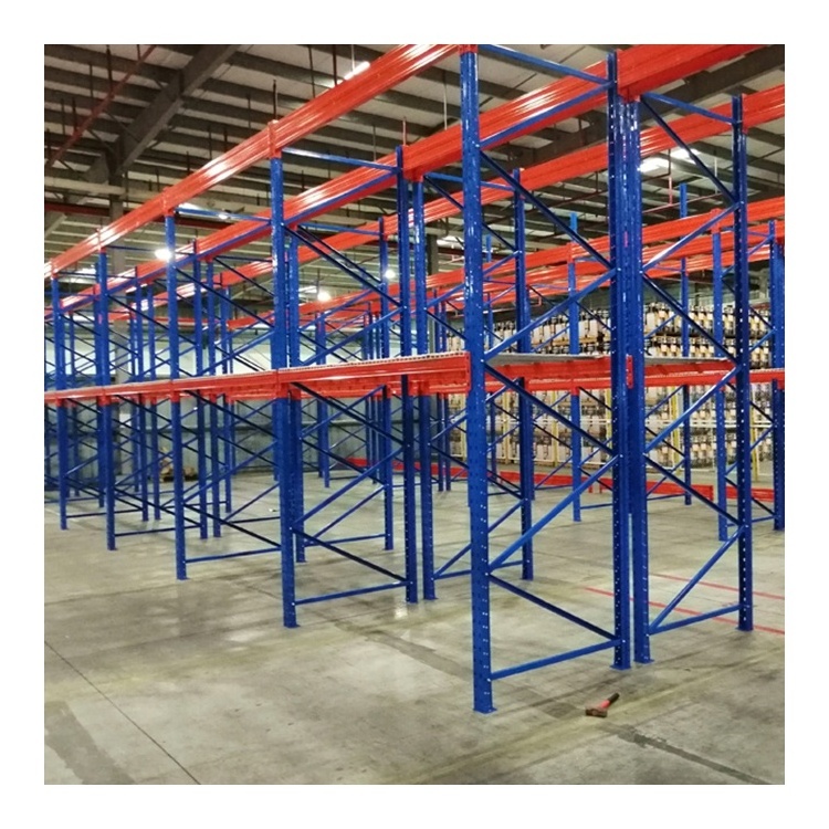 Adjustable Industrial Warehouse Storage Shelf System Heavy Duty  Selective Steel Pallet Rack