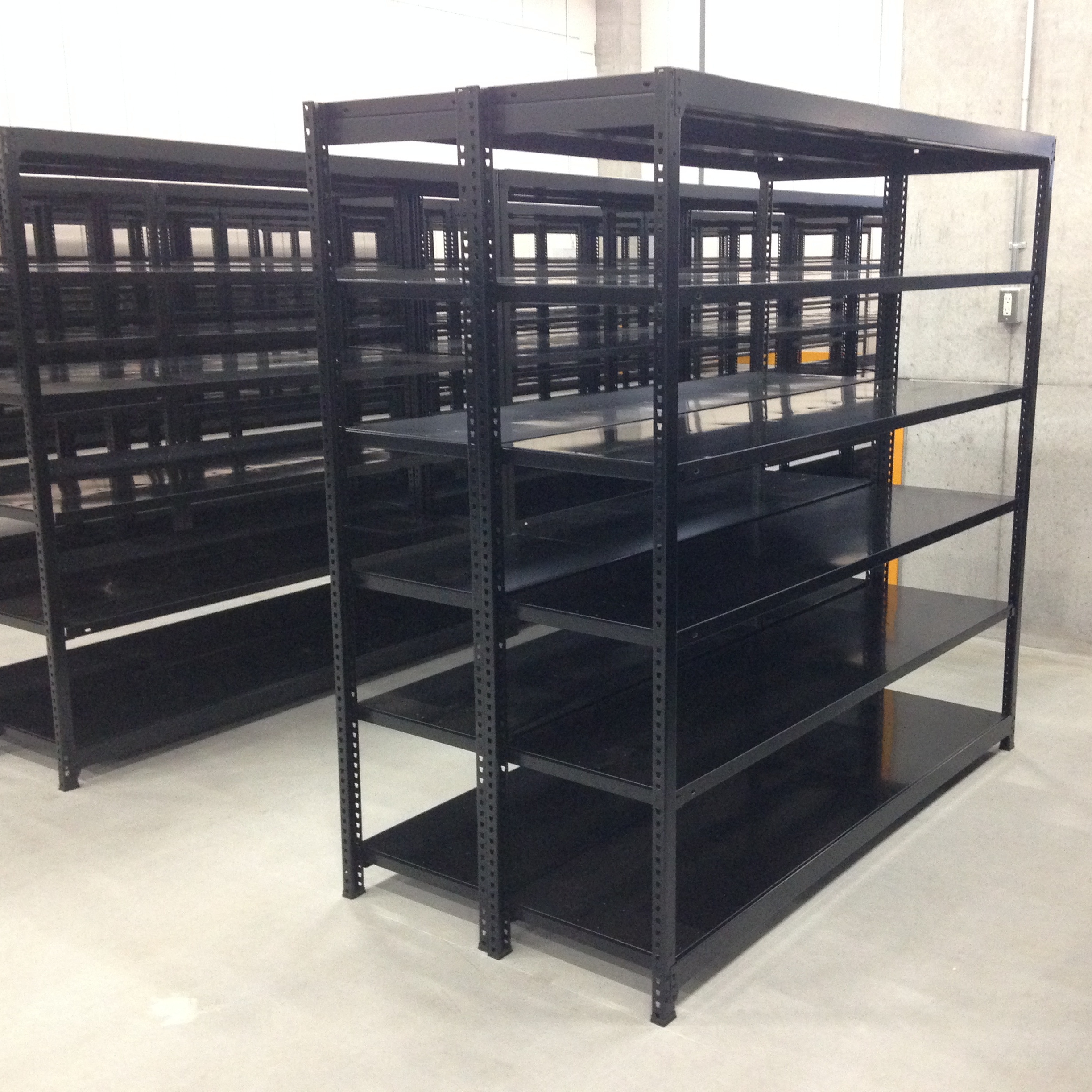 Adjustable Black Medium-Duty Shelving Racking Storage Warehouse