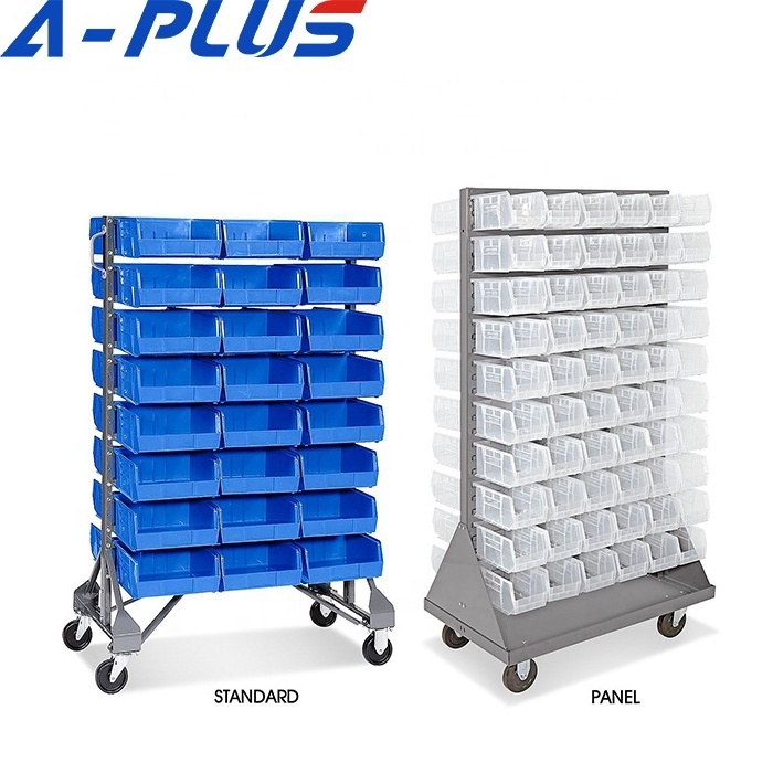 Bins Hang Up Louvered Panel Bin Rack Metal Storage Racks