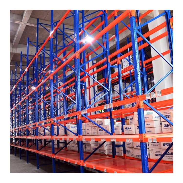 Adjustable Industrial Warehouse Storage Shelf System Heavy Duty  Selective Steel Pallet Rack