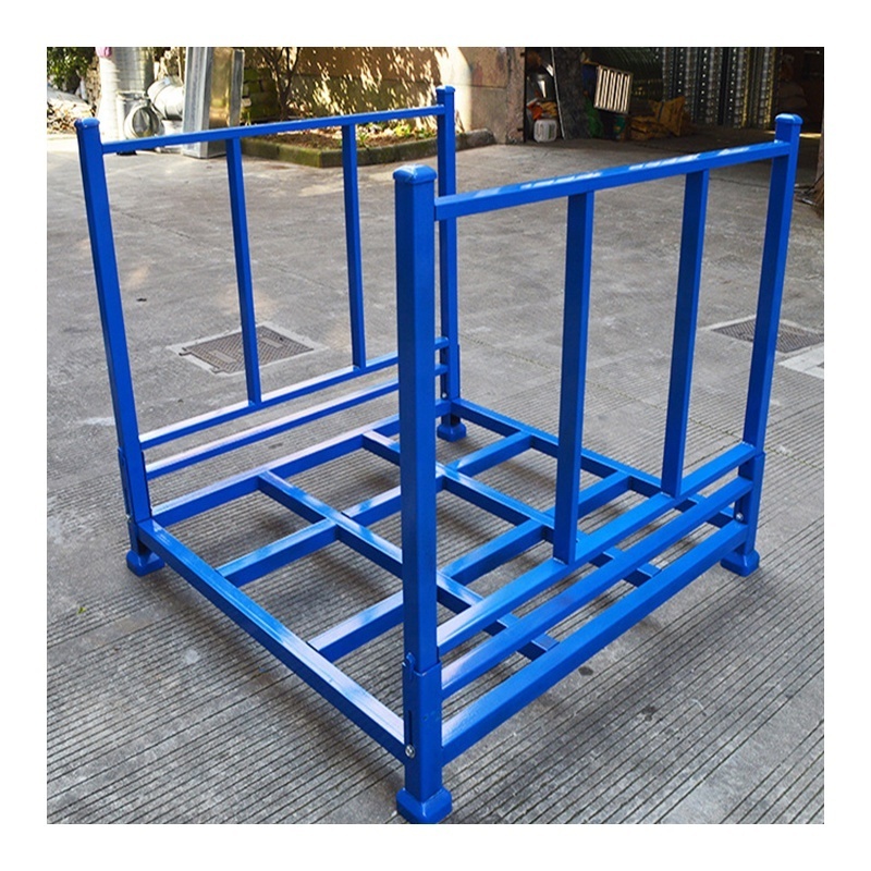 Heavy Duty Steel Stacking Rack Powder Coating Portable Stacking Folding Storage Tyre Tire Rack