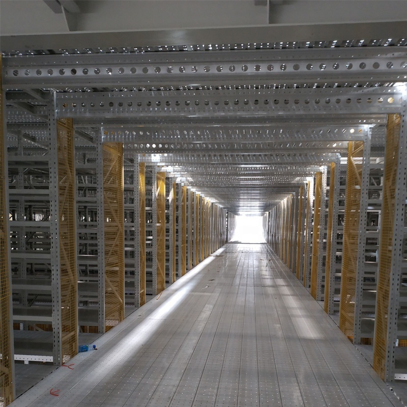 Space Saving Mezzanine Racking Prefabricated Warehouse Shelving Unit