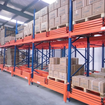 High Effective Heavy Duty Warehouse Storage Racking Push Back Pallet Rack