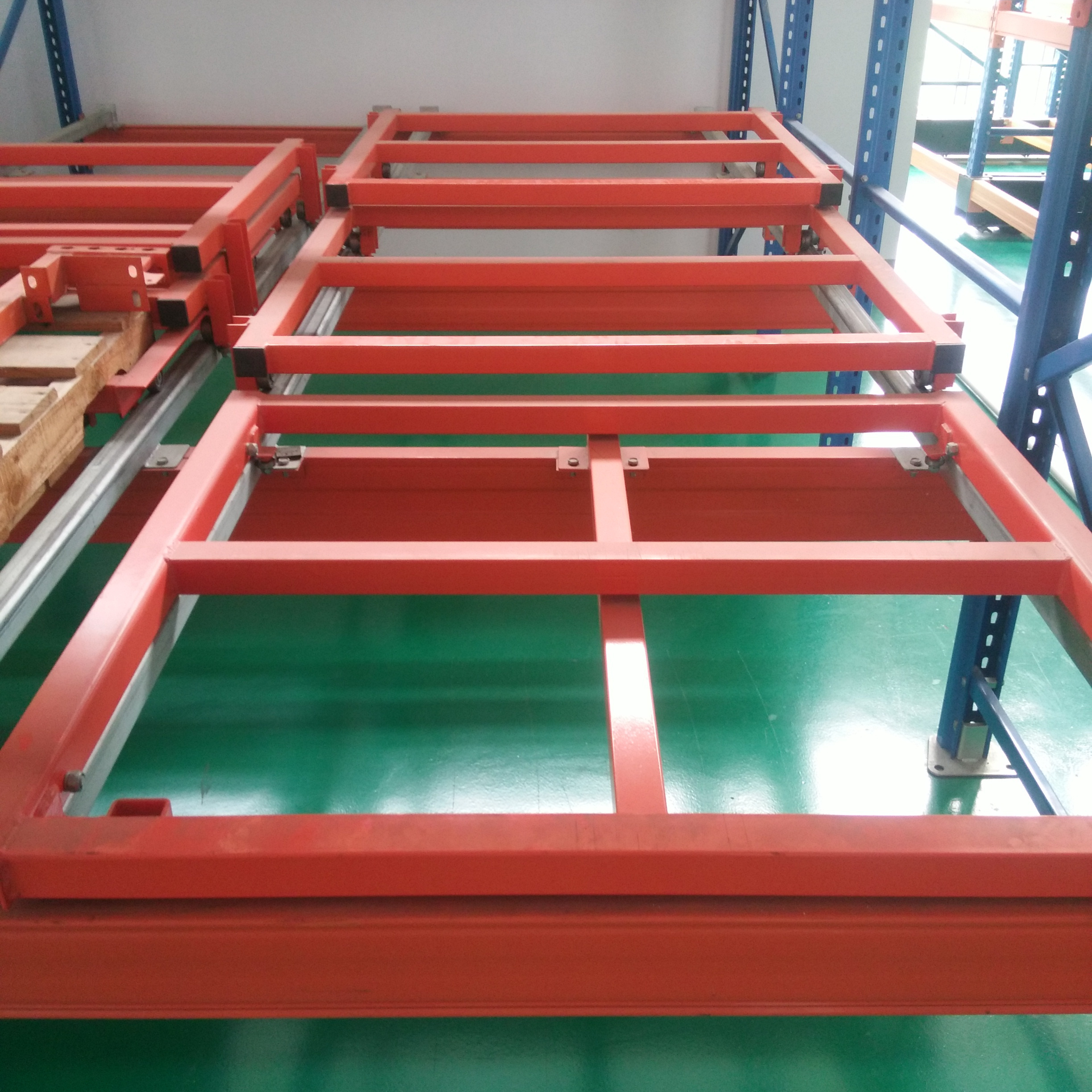 Heavy Duty Industrial Steel Push Back Racking Warehouse Pallet Storage Racking System