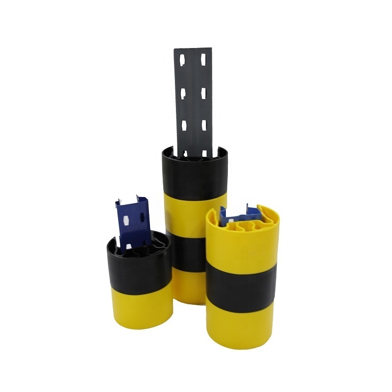 Rubber Racking Upright Protectors For Warehouse Pallet Rack Column Guard