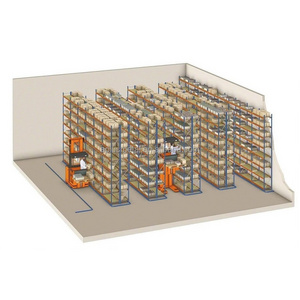 Warehouse shelves metal racking heavy duty selective very narrow aisle VNA pallet rack storage