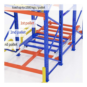 Hot Selling Heavy Duty Warehouse Storage Push Back Pallet Racking Systems