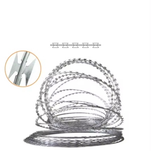 High security BTO22 CBT60 CBT65 concertina spiral razor blade wire fence for railway and border