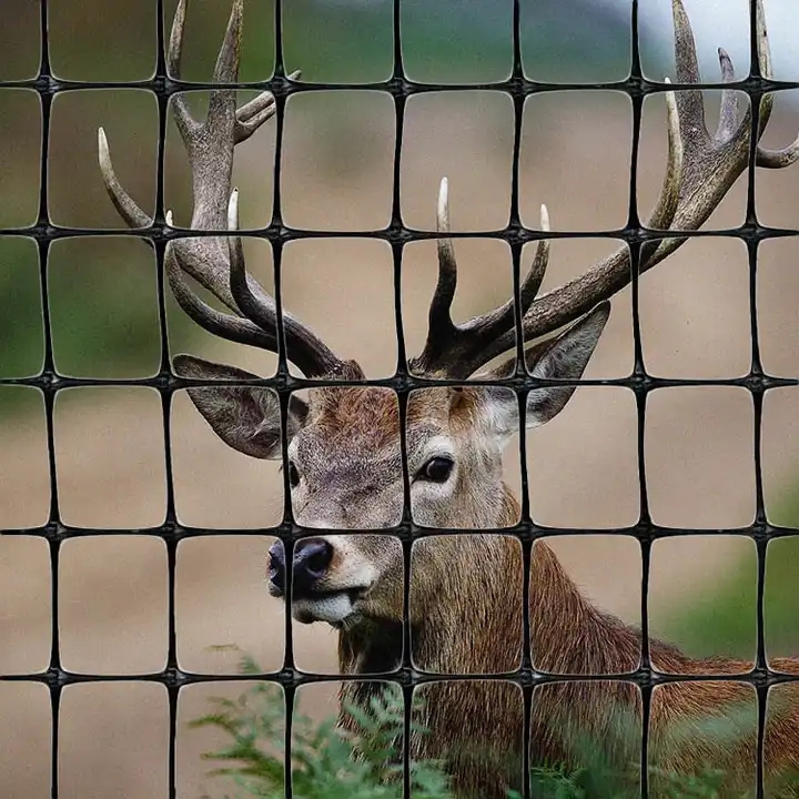 Prevention and control net of deer, rabbit and mole plastic stretching fence net