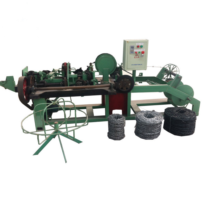 Best price double wire speed adjustable barbed wire making machine