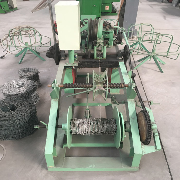 Best price double wire speed adjustable barbed wire making machine