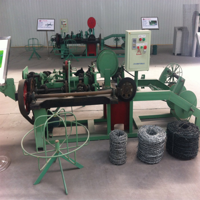 Best price double wire speed adjustable barbed wire making machine