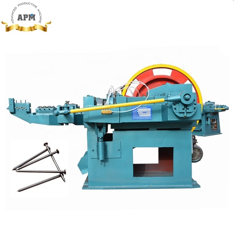 Automatic high productivity steel wire nails making machine