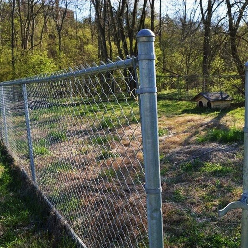 Cheap Farming Used Heavy Duty Galvanized Cyclone Wire Diamond Shape Mesh Chain Link Fence With PVC Coated