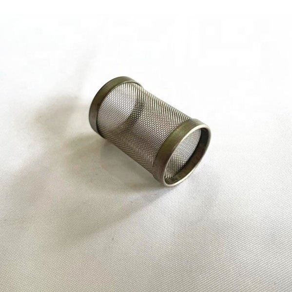 60 80 100 120 Mesh 200 150 Micron Brass Rimmed Stainless Steel Wire Mesh Filter Strainer Cap Tube For Industrial Filtering