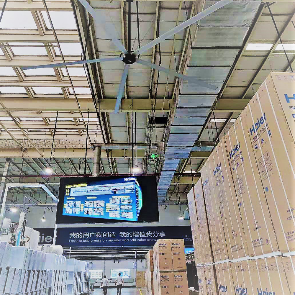 Japanese HVLS Industrial Ceiling Fan for warehouse and Workshop