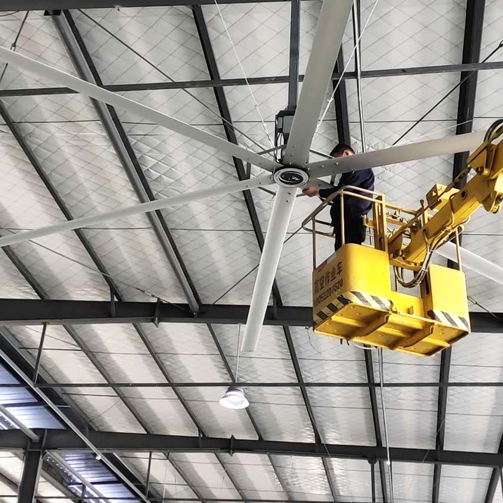 Ready to Ship Giant HVLS Ceiling Fan for Manufacturing Plant