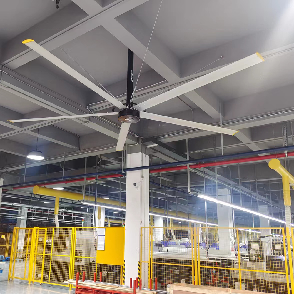 24ft 7.3m with Cheap Manufacturing Permanent Magnet Industrial Ceiling Fan Barn